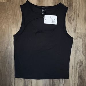 Black tank w/ key hole cut out on chest